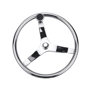 Volante de barco de acero inoxidable de 14 pulgadas para actualización y mejora de hardware marino - Product Image 1