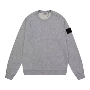 <span class=keywords><strong>Sudadera</strong></span> Clásica de Manga Larga con Cuello Redondo en Color Piedra para Hombre y <span class=keywords><strong>Mujer</strong></span>, Estilo Transfronterizo para Parejas Isleñas - Product Image 1