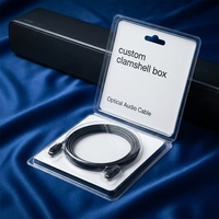 Boîte d'emballage blister personnalisée avec carte de support en PET transparente, boîte à clapet pour l'électronique grand public, montres intelligentes, câbles