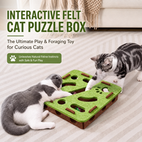 Kotak Mainan Kucing Sistem Interlocking Tanpa Alat, Pemasangan Cepat, Perakitan Mudah, Dalam Kemasan Datar, Ringan, Portabel, Konstruksi Felt
