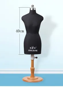 Mezza scala forma vestito femminile mini mannequin per sarto da donna studente insegnamento mannequin 1/2 1/4