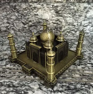 Creatieve metalen ambachtelijke ornamenten Taj Mahal Model Home Decorations