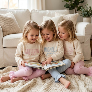 Ensemble de vêtements pour filles personnalisé, sweat-shirt à col rond à manches longues pour bébé <span class=keywords><strong>fille</strong></span> et leggings rayés à volants, 2 pièces, tenue pour enfants - Product Image 2