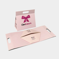 Boîte cadeau magnétique pliable personnalisée avec poignée, emballage rigide en kit, matériaux recyclés, éponge, vêtements, cosmétiques, cadeau de luxe