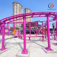 Les mini montagnes russes Offre Spéciale du fabricant chinois montent un dragon coulissant en acier pour le parc d'attraction de Manege d'attractions en plein air