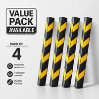 Protections d'angle en caoutchouc robustes Renda pour parking, bandes murales anti-collision modèle HJ pour colonnes et bords de garage