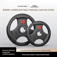 Plaques de poids de compétition en fonte de qualité commerciale de 1,25 kg à 25 kg, plaques de bumper codées par couleur pour entraînement professionnel à domicile