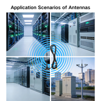 Antenne omnidirectionnelle verticale à gain élevé 3-5dBi 433 MHz avec fixation magnétique mâle pour transmission de données de module LoRa