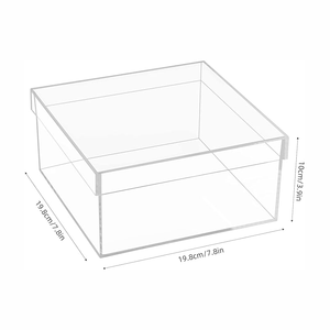 Bán buôn tùy chỉnh rõ ràng Acrylic box với nắp chống bụi lưu trữ hiển thị Organizer - Product Image 2