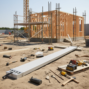 Plataforma de Trabajo Telescópica de Aluminio de 6-9 Pies, Capacidad de 500 Libras, 12.5 Pulgadas de Ancho, Plataforma Antideslizante, Escalera de Andamio, Plataformas de Trabajo - Product Image 2