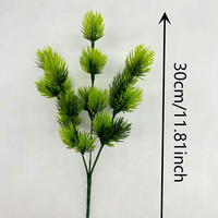 Branche et feuilles de pin artificielles pour décoration intérieure, fausse verdure, plante verte suspendue pour le Nouvel An et la Fête des Mères