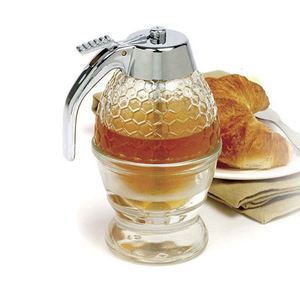 Hot Sale Online New Kitchen Tool-ABS Transparent Honey Dispenser 200ML Non Drip Glass Baking Syrup Jam Food Storage <b>Container</b> - Product Image 6
