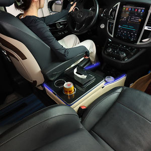 Boîte d'accoudoir central de contrôle en gros importé Vito <span class=keywords><strong>Viano</strong></span> v260v250v220 116 W447 W639 noir avec chargeur sans fil de lumière latérale - Product Image 2