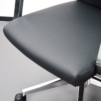 Chaise de bureau exécutive ergonomique moderne en similicuir, réglable en hauteur, pivotante, avec soutien lombaire et accoudoirs