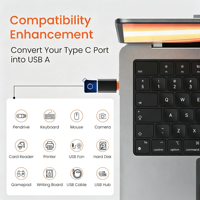 Adaptador USB 3.0 Tipo C, Conector OTG, Carga Rápida para Laptop y Teléfono, Convertidor de Transferencia de Datos de Alta Velocidad