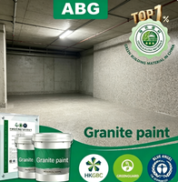 Revêtement mural en granit liquide avec granulats minéraux, idéal pour la rénovation extérieure des bâtiments anciens