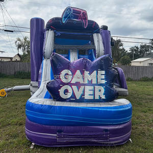 Château sautant gonflable de videur de maison de rebond de <span class=keywords><strong>location</strong></span> de partie avec le toboggan et la piscine - Product Image 3