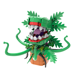 Jouet de construction créatif Plante carnivore très populaire, modèle de fleur monstre MOC, décoration de bureau, modèle de briques DIY - Product Image 5