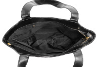 Bolso Tote Acolchado de Moda con Cartera Extraíble, Bolso de Mano de Cuero PU Negro, Personalizable, para Mujer, para Viajes y Desplazamientos