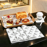 Papier d'emballage alimentaire imprimé sur mesure, résistant à la graisse, jetable, biodégradable, écologique, pour poulet, gâteaux et snacks