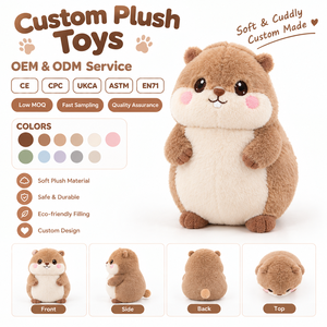 Molliges Marmotten-Plüschtier Weiches Flauschiges Stofftier Niedliches Geschenk für Kinder Mädchen - Product Image 1
