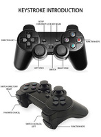 M8 Portable 4K PC Game Stick 2.4GHz Wireless Controller CPS Mendukung 1000-5000 Game Klasik Terpasang 32/64GB Konsol Game