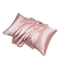 Taie d'oreiller rectangulaire en soie de mûrier 100% double face épaisse de 30 mm avec fermeture éclair et design personnalisable pour la maison