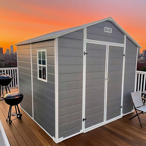 8x6ft Woodlike Grain Pattern Outdoor Storage Shed Garden <strong>Tool</strong> <strong>House</strong> for Warehouses Use - Product Image 4