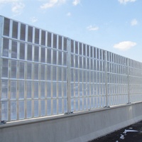 Les murs de barrière de bruit de feuille galvanisée/en aluminium insonorisés réduisent efficacement la barrière de bruit de bruit de la route