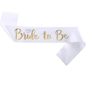 Fascia '<span class=keywords><strong>Bride</strong></span> <span class=keywords><strong>to</strong></span> Be' e '<span class=keywords><strong>Team</strong></span> <span class=keywords><strong>Bride</strong></span>' per Addio al Nubilato, Decorazioni per Feste con Caratteri Dorati Lucidi - Product Image 1