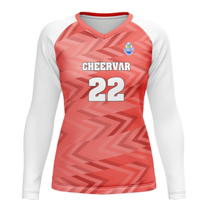 เสื้อวอลเลย์บอลแขนยาวทรงสลิมฟิตสำหรับผู้หญิงแฟชั่น - Product Image 5