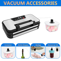 Machine de mise sous vide alimentaire pour usage domestique et semi-commercial, avec double scellage, pression sous vide de 95 kPa et support pour rouleaux de film sous vide