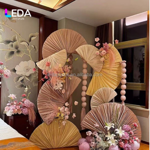 ฉากหลังงานแต่งงานทรงกลมแบบสั่งทำรุ่นใหม่ของ LEDA พร้อมผ้าและโครงโลหะสำหรับตกแต่งงานอีเว้นท์ - Product Image 2