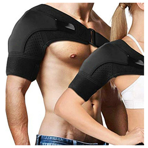 Attelle d'épaule réglable en néoprène élastique respirante et de compression pour hommes et femmes, pour le sport et la protection - Product Image 1