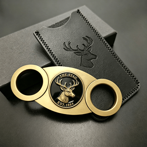 Cortador de Cigarros de Doble Cuchilla con Diseño Clásico, Grabado Personalizado, Regalo Empresarial de Venta Caliente - Product Image 2