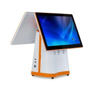 Système de point de vente (POS) pour restaurant avec double écran tactile, tout-en-un, caisse enregistreuse avec écran client de 15,6 pouces