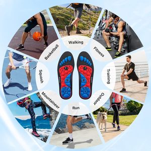 Plantillas Magnéticas de Gel UK6-9, Soporte de Acupresión para Fascitis Plantar, Pies Planos, Uso Deportivo, Flexibles, Suaves, Cómodas y Ortopédicas - Product Image 6