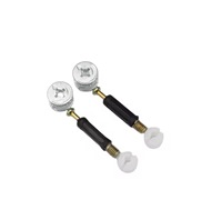 Fournisseur de quincaillerie de connexion 3-en-1 en plastique pour meubles, armoires et placards ; Type à roue excentrique