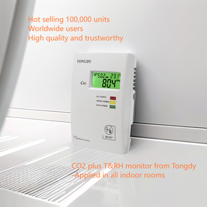Moniteur de CO2 G01 avec capteur NDIR, moniteur de CO2, de température et d'humidité avec rétroéclairage 3 couleurs et alarme sonore pour bâtiments écologiques et lieux publics - Product Image 2