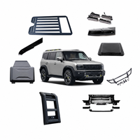 Boîte de rangement externe en alliage d'aluminium noir Maika, très vendue, pour Jetour T2 - Boîte à outils décorative pour voiture, installation facile