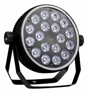<span class=keywords><strong>Mini</strong></span> projecteur <span class=keywords><strong>LED</strong></span> plat 18x10W RGBWA UV 4-en-1 5-en-1 6-en-1 DMX512 pour éclairage de scène, mariage, événement, église - Product Image 3