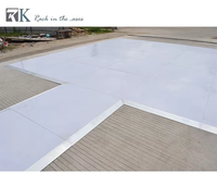 Carreaux de piste de danse de mariage portables blancs imperméables RK vente en gros carreaux de sol pour événement à emboîtement