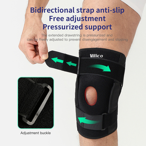 Joelheira Profissional Articulada com Placas de Aço, Suporte Ajustável em Neoprene, Proteção Abrangente e Estabilização do Menisco - Product Image 2
