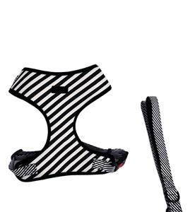 Arnés para perros ajustable de diseñador de moda para mascotas, collar de correa para mascotas con estampado de etiqueta personalizada de lujo, conjunto de chaleco para el pecho - Product Image 5