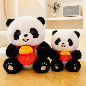 Peluche <span class=keywords><strong>Panda</strong></span> Cartoon avec Hamburger et Frites, Souvenir de Voyage, Adorable Peluche <span class=keywords><strong>Panda</strong></span> pour Enfants, Jouet Cadeau - Product Image 3