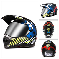 Casque de moto tout-terrain universel en ABS de haute qualité avec motif personnalisé pour adultes