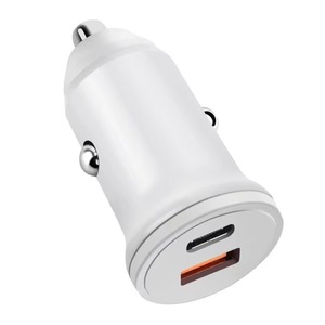 All'ingrosso caricatore USB-C per auto caricabatteria USB 30W 2 porte tipo-C adattatore per 3.0 di alimentazione per <span class=keywords><strong>iPhone</strong></span> 16/15/14/13/12 - Product Image 2