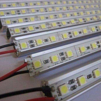 Bande lumineuse LED super résistante, 5 m, pour éclairage souterraine, DC12V, WW/CW 11W, SMD5050, 72LED/m
