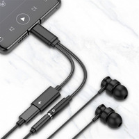 Cable Adaptador de Audio de 3.5mm a Tipo C con Carga Rápida PD de 60W para Computadoras Portátiles y Teléfonos Móviles