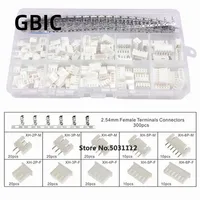 460 pièces XH 2.54mm JST Connecteur Kit 2.54mm Femelle Mâle Terminal/Logement 2P/3P/4P/5P/6P Pin Logement Composants Électroniques